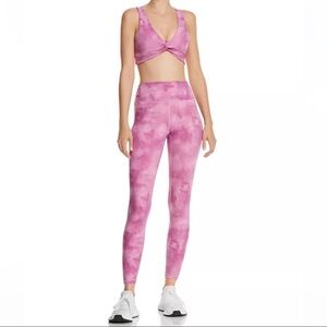 Spiritual Gangster pink tie dye sports bra size M